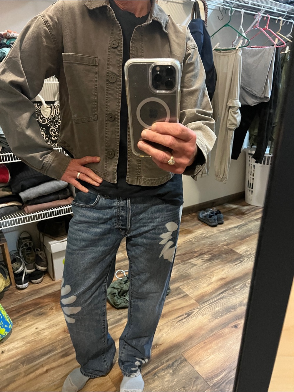 Z Supply Relaxed Fit, slightly cropped, slightly boxy jacket